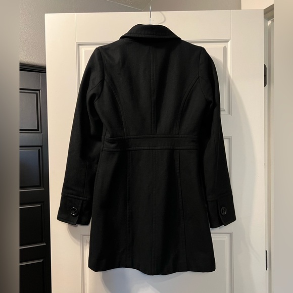 Tulle Women’s Long Wool Peacoat - Picture 7 of 12
